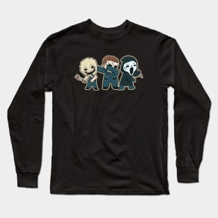 Cute Classic Horror Movie Characters Long Sleeve T-Shirt